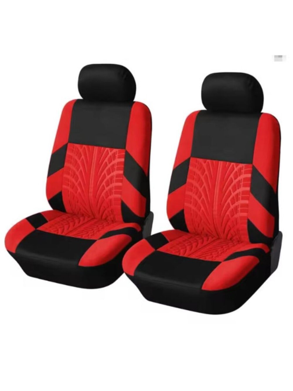 2PCS Red Front Car Seat Cover Universal Motors Seat Cover Automotive Interior